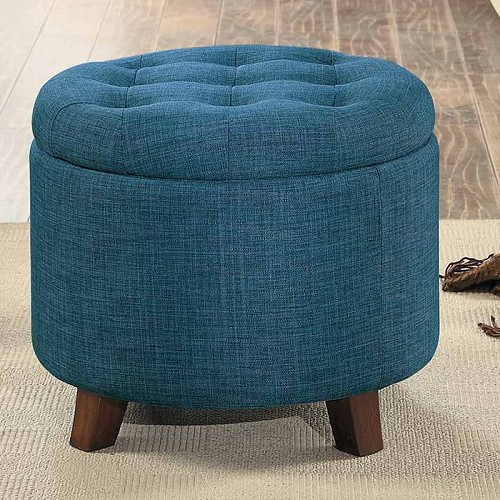 Item # 086SB Blue Storage Ottoman