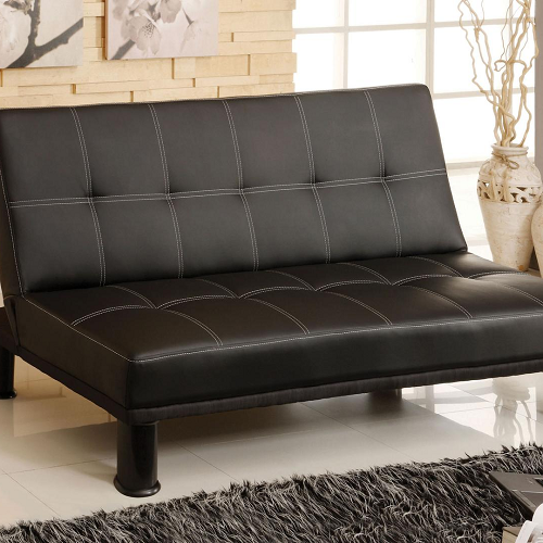 Item # 092FN Futon Sofa in Black 