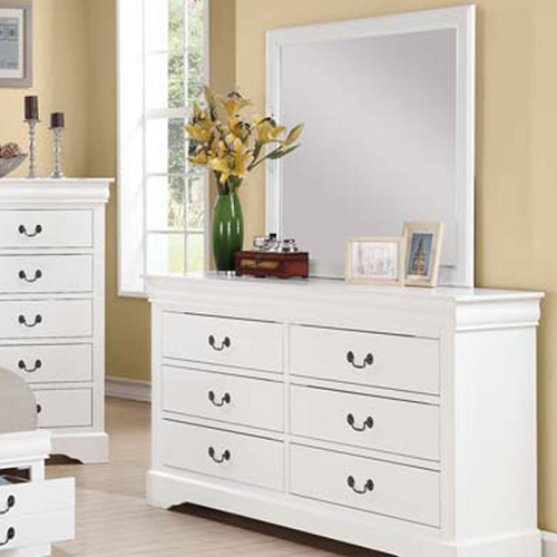 Item # 108DR 6 Drawer White Dresser
