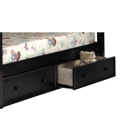 Black 2 Drawer Unit