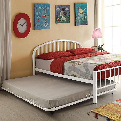 Item # 250TR Full White Metal Trundle