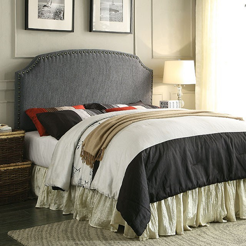 Item # 264HB Nailhead Trim Headboard in Gray