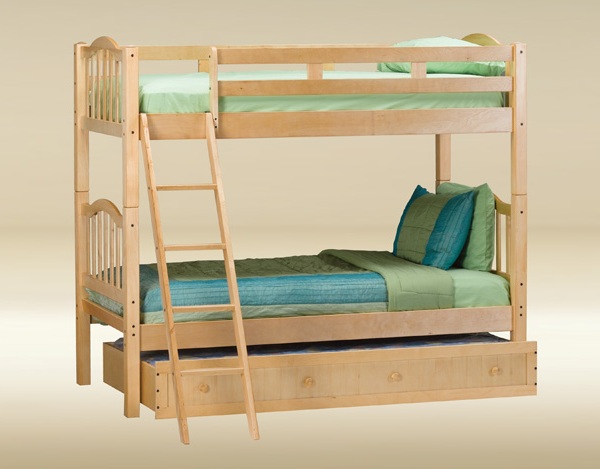 BT225-B Temple Twin over Twin in Birch