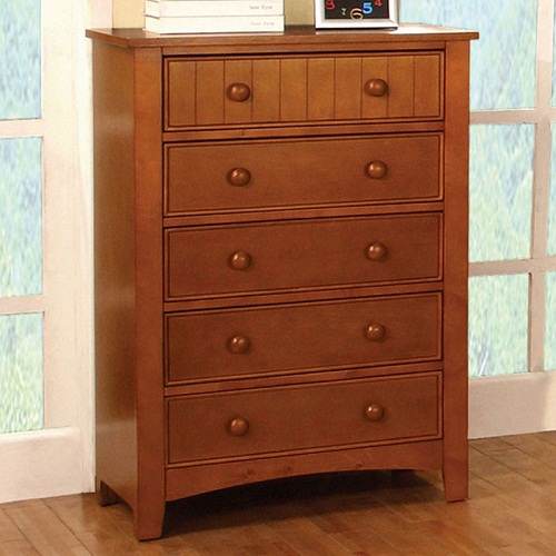 Item # 035CH 5 Drawer Oak Chest