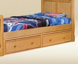 1602B Two Under Bed Drawers in Birch