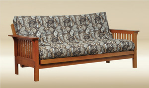 Item # 6522K Full Size Futon in Oak