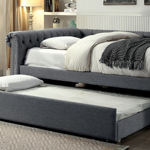Item # A0052WD - Finish: Gray<br><br>Available in Beige<br><br>Available in Twin Size or Queen Size Daybed<br><br>Dimensions: 96 3/4