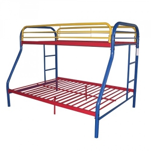 M Bunkbed 079 - Finish: Rainbow<br><br>Available in Purple, Red, White, Silver, Blue & Black Finish<br><br>Available in Twin XL/Queen Bunk Bed<br><br>Slats System Included<br><br>Dimensions: 78