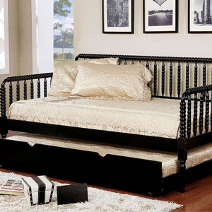 Item # A0050WD - Finish: Black<br><br>Available in White Finish<br><br>Trundle Optional<br><br>Foundation Required<br><br>Dimensions: 80 1/4