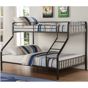TQ Bunkbed 022 - Finish: Gunmetal<br><br>Bunkie Board Not Required<br><br>Slats System Included<br><br>Dimensions: 83