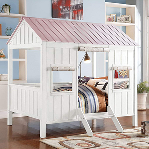 Item # 007FUN - Finish: White & Pink<br><br>Available in White & Blue<br><br>Dimensions: 84 L X 59 W X 77 H