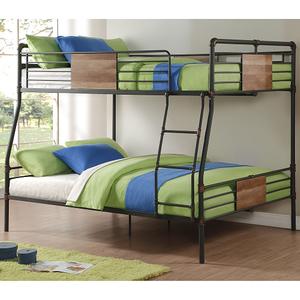 M Bunkbed 060 - Finish: Sandy Black Hand Brushed Dark Bronze Finish<br><br>Bunkie Board Not Required<br><br>Dimensions: 83