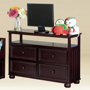 Item # 055MCH TV Media Center in Walnut - Finish: Walnut>br><br>Available in Dark Pecan, or White<br><br>Dimensions: 40