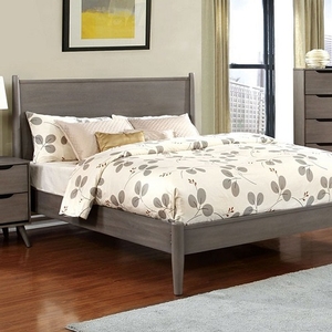 Full Bed 017 - Finish: Gray<br><br>Available in Twin Size<br><br>Available in White, Black or Oak Finish<br><br>Dimensions: 81 1/2 L X 58 1/2 W X 48 H