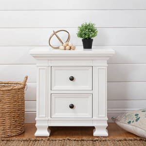 Item # A0132NS - Finish: Warm White<br><br>Available in Truffle<br><br>Dimensions: 27.25 L x 19.50 W x 26.75 H<br><br>Assembled Weight: 61lbs<br><br>Interior Drawer Measurements: 12.75 D x 5 H x 11.5 W