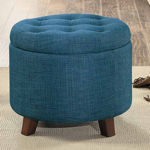 Item # 086SB Blue Storage Ottoman