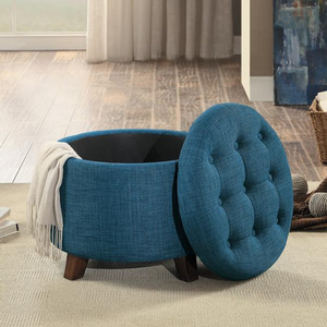 Item # 086SB Blue Storage Ottoman
