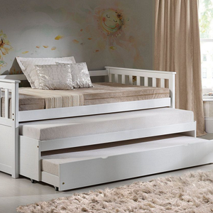 Item # A0109WD - Finish: White<br><br>Trundle Sold Separately<br><br>Dimensions: 80
