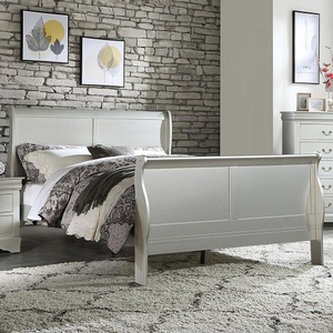Full Bed 041 - Finish: Platinum<br><br>Available in Twin Size<br><br>Available in Black, Cherry, Antique Gray & White<br><br>Box Spring Required<br><br>Dimensions:85