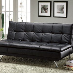 Item # 091FN Leatherette Futon Sofa