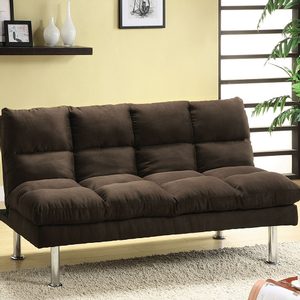 Item # 098FN Futon Bed in Espresso - Finish: Espresso<br><br>Available in Light Gray & Light Brown<br><br>