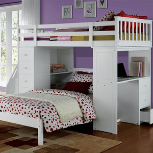 Item # LB031 - Finish: White<br><br>Dimensions: 80 L X 43 W X 88 H