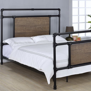 Item # A0052MB - Available in Twin Size & Full Size<br>Finish: Black<br>Dimensions: 87 x 65 x 52H
