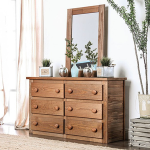 Dresser 020 - Finish: Mahogany<br><br>Style: Rustic<br><br>Made in USA<br><br>Dimensions: 53