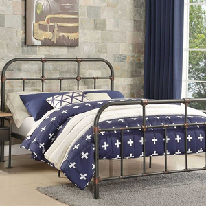 Item # A0019MB - Finish: Sandy Gray<br><br>Available in Twin Size<br><br>Dimensions: 80 x 58 x 45H
