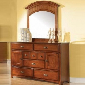 Item # 065DR Antique Oak 8 Drawer Dresser