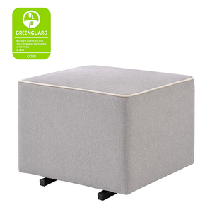 Item # 208GLR - Finish: Grey with Cream Piping<br><br>Available in Dark Grey, Natural Oat, Misty Grey, Shadow Grey & Cream with Cream Piping<br><br>Dimensions: 22 L x 20.125 W x 16.25 H<br><br>Assembled Weight: 25lbs