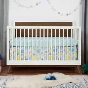 Item # 389CRB - Finish: Warm White with Natural Walnut<br><br>Dimensions: 56.00 L x 30.00 W x 46.00 H<br><br>Assembled Weight: 82.00lbs