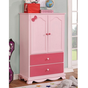 Item # 029A - Finish: Pink<br><br>Available in White finish<br><br>Dimensions: 32 1/8 W X 16 D X 51 1/4 H