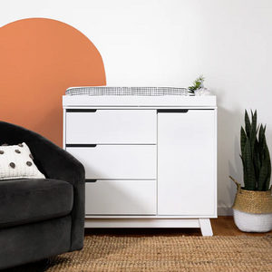 SD Baby 026 - Finish:White<br><br>Available in Grey/White, Grey, Washed Natural/White, Espresso/White & Black/Natural Walnut<br><br>Dimensions: 39.50 L x 19.25 W x 36.75 H