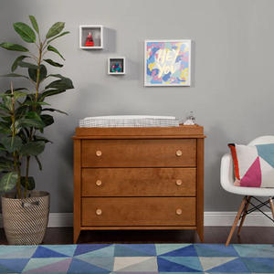 SD Baby 023 - Finish: Chestnut/Natural<br><br>Available in White & Washed Natural/White<br><br>Dimensions: 41.50 L x 20.25 W x 36.25 H<br><br>Assembled Weight: 99.00lbs