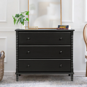 SD Baby 030 - Finish: Ebony<br><br>Available in White & Fog Grey<br><br>Dimensions: 39.00 L x 18.25 W x 34.00 H<br><br>Assembled Weight: 84lbs<br><br>Interior Drawer Measurements: 13.5 D x 4.75 H x 32.5 W
