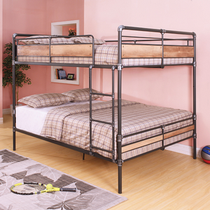 TQ Bunkbed 014 - Finish: Sandy Black/Hand Brushed Dark Bronze<br><br>Available in Full XL/QueenDimensions: 83 L X 65 W X 68 H