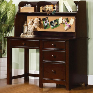 Item # 152HC Hutch w/ Built-In Cork Board - <B>Desk Sold Separately</B><br><br>Transitional Style<br><br>Built-in CorkBoard<br><br>