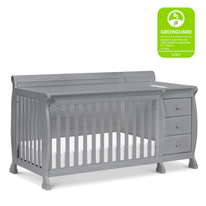 Item # 473CRB - Finish: Grey<br><br>Available in White & Espresso<br><br>Dimensions: 73 L x 30.25 W x 43 H<br><br>Assembled Weight: 100lbs