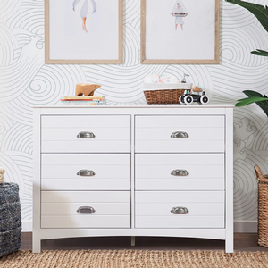 DR Baby 061 - Finish: White<br><br>Available in Grey & Espresso<br><br>Dimensions: 47 L x 20 W x 34 H<br><br>Assembled Weight: 106lbs<br><br>Interior Drawer Measurements: 13.25 D x 5 H x 18.75 W