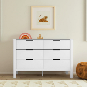 DR Baby 060 - Finish: White<br><br>Available in Grey/White, Grey, Navy & Washed Natural<br><br>Dimensions: 51.50 L x 18.25 W x 34 H<br><br>Assembled Weight: 108lbs<br><br>Interior Drawer Measurements: 13.25 D x 5 H x 21 W