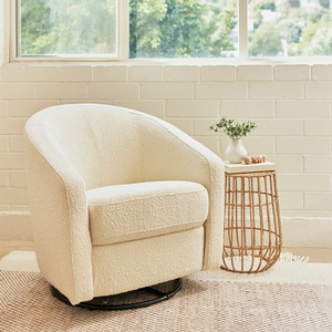 Item # 076GLR - Madison Swivel Glider in Ivory Boucle by Babyletto
Model Number: M5887WB