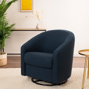 Item # 214GLR - Finish: Performance Navy Eco-Twill<br><br>Available in Performance Natural Eco-Twill, Dijon Eco-Twill & Grey Eco-Twill<br><br>Dimensions: 31 L x 30.5 W x 31.25 H<br><br>Assembled Weight: 61.6lbs