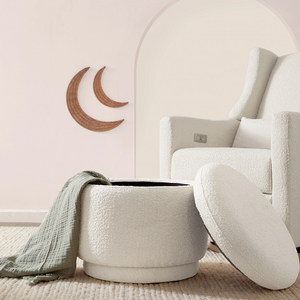 Item # 232GLR - Finish: Ivory Boucle<br><br>Dimensions: 21 L x 21 W x 18.5 H<br><br>Assembled Weight: 19lbs