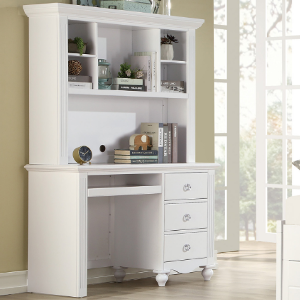 Desk 025 - Finish: White<br><br>Hutch Sold Separately<br><br>Dimensions: 48 W x 20 D x 71H