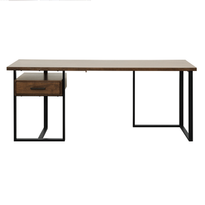 Desk 039 - Finish: Walnut & Black Metal <br><br>Dimensions: 71 W x 24 D x 30 H