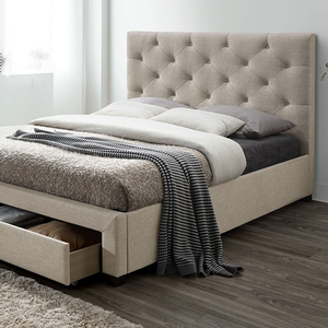 Twin Bed 019 - Upholstery Color: Beige<br><br>Available in Full<br><br>Dimensions: 82 3/4 L X 41 3/8 W X 46 1/2 H