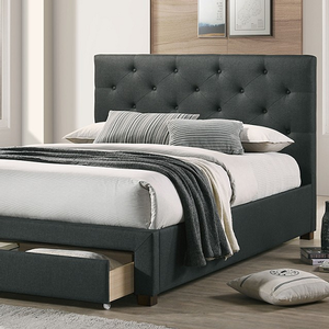 Full Bed 037 - Finish: Dark Grey<br><br>Available in Twin<br><br>Available in Gray & Beige<br><br>Dimensions: 82 3/4 L X 57 1/8 W X 46 1/2 H