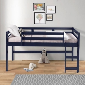Item # LB034 - Finish: Navy<br><br>Dimensions: 78 L X 41 W X 43 H