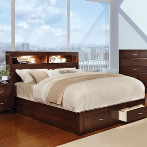 Item # 114Q - Finish: Brown Cherry<br><br>Available in Espresso<br><br>Dimensions: 85 1/2 L X 63 1/4 W X 49 H